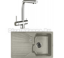 Комплект Мойка Lava L5.SCA scandic + Смеситель SG14 CR chrome