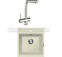 Комплект Мойка Lava Q1.VNL vanilla + Смеситель SG14 CR chrome