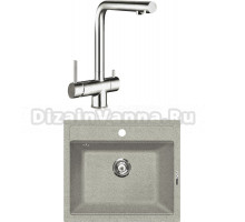 Комплект Мойка Lava Q2.SCA scandic + Смеситель SG14 CR chrome