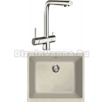 Комплект Мойка Lava U1 crema + Смеситель SG14 CR chrome