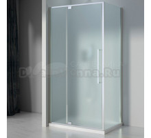 Душевой уголок Black&White Stellar Wind S812 CF 100х100, профиль хром, стекло матовое