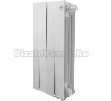 Радиатор биметаллический Royal Thermo Piano Forte 500 VDR80 4 секции, bianco traffico
