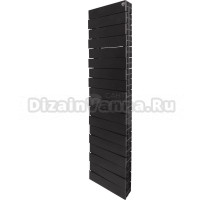 Радиатор биметаллический Royal Thermo Piano Forte Tower 300 18 секций, noir sable