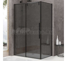 Душевой уголок Black&White Stellar Wind S898 Black-Grey 120х80, профиль черный матовый, стекло тонированное