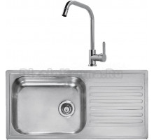 Комплект Мойка Reginox Minister 10 LUX OKG реверсивная сталь + Смеситель MEGA City MG- ZRV104 хром