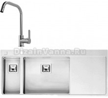 Комплект Мойка Reginox Nevada LUX OKG left L 18x50 сталь + Смеситель MEGA City MG- ZRV104 хром