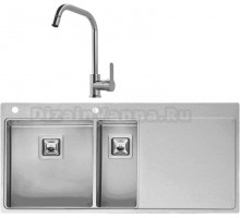 Комплект Мойка Reginox Nevada LUX OKG left L 40x18 сталь + Смеситель MEGA City MG- ZRV104 хром