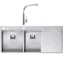 Комплект Мойка Reginox Nevada LUX OKG left L 40x30 сталь + Смеситель MEGA Mega MG-SUN03