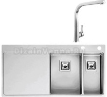 Комплект Мойка Reginox Nevada LUX OKG right L 30x18 сталь + Смеситель MEGA Mega MG-SUN03