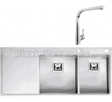 Комплект Мойка Reginox Nevada LUX OKG right L 40x30 сталь + Смеситель MEGA Mega MG-SUN03