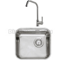 Комплект Мойка Reginox R18 4035 LUX OKG сталь + Смеситель MEGA City MG- ZRV104 хром