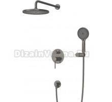 Душевой комплект Cezares Relax RELAX-DSET-GM С ВНУТРЕННЕЙ ЧАСТЬЮ, оружейная сталь