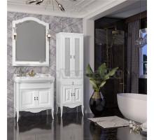 Мебель для ванной комнаты Opadiris Лоренцо 80 белая матовая (уценка: выставочный образец, незначительные потертости)