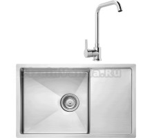 Комплект Мойка Seaman Eco Bremen SBO-7245 + Смеситель MEGA Ege MG-PL10 хром