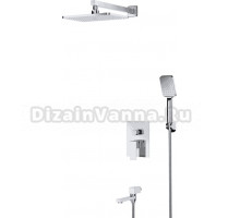 Душевой комплект Cezares Slider SLIDER-VDSET-01 С ВНУТРЕННЕЙ ЧАСТЬЮ, хром