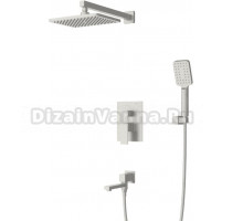 Душевой комплект Cezares Slider SLIDER-VDSET-IN С ВНУТРЕННЕЙ ЧАСТЬЮ, сатин