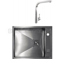 Комплект Мойка Seaman Eco Marino SMB-6151S + Смеситель MEGA Mega MG-SUN03