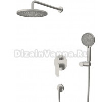Душевой комплект Cezares Stylus STYLUS-DSET-IN С ВНУТРЕННЕЙ ЧАСТЬЮ, сатин