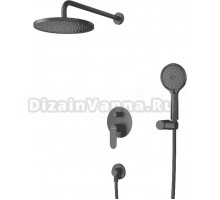Душевой комплект Cezares Stylus STYLUS-DSET-NOP С ВНУТРЕННЕЙ ЧАСТЬЮ, матовый черный