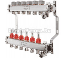 Коллекторная группа Royal Thermo Expert RTE 52.107 1 ВР-3/4 НР, 7 выходов, с расходомерами