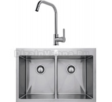 Комплект Мойка Seaman Eco Marino SMB-7651DS + Смеситель MEGA City MG- ZRV104 хром