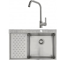 Комплект Мойка Seaman Eco Marino SMB-7851PLS + Смеситель MEGA City MG- ZRV104 хром