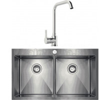 Комплект Мойка Seaman Eco Marino SMB-8851DS + Смеситель MEGA Ege MG-PL10 хром