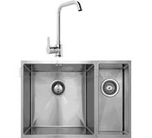 Комплект Мойка Seaman Eco Marino SME-635DR + Смеситель MEGA Ege MG-PL10 хром