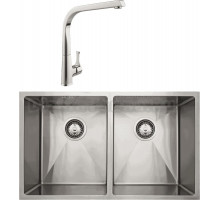 Комплект Мойка Seaman Eco Marino SME-745D + Смеситель MEGA Mega MG-SUN03