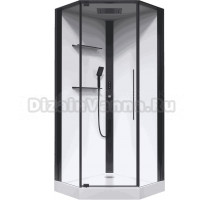 Душевая кабина Black&White Galaxy G8035 900х900х2150, с низким поддоном