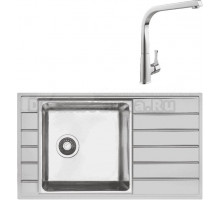Комплект Мойка Seaman Eco Roma SMR-8650A без отверстий + Смеситель MEGA Mega MG-SUN03