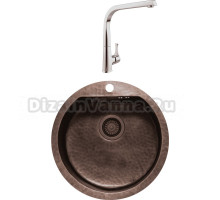 Комплект Мойка Seaman Natural Genova SMC-510V-Antique + Смеситель MEGA Mega MG-SUN03