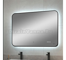 Зеркало Reflection Black View RF4004BV 100 с подсветкой, с часами