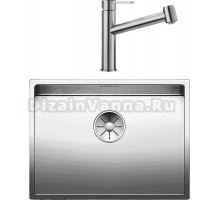 Комплект Мойка Blanco Claron 550-U + Смеситель Ambis-S 523119