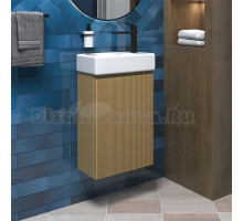 Тумба с раковиной Wellsee WC Area 221803000 40 см, цвет матовый бежевый
