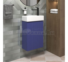 Тумба с раковиной Wellsee WC Area 221804000 40 см, цвет матовый синий