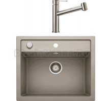 Комплект Мойка Blanco Dalago 6 серый беж + Смеситель Ambis-S 523119