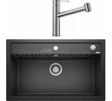 Комплект Мойка Blanco Dalago 8 черная + Смеситель Ambis-S 523119