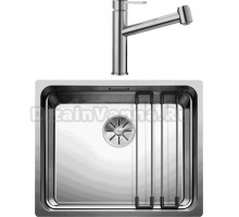 Комплект Мойка Blanco Etagon 500-IF + Смеситель Ambis-S 523119