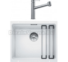 Комплект Мойка Blanco Etagon 500-U 522231 белая + Смеситель Ambis-S 523119