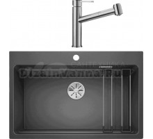Комплект Мойка Blanco Etagon 8 антрацит + Смеситель Ambis-S 523119