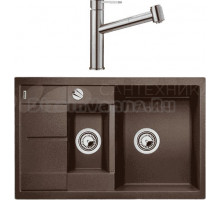 Комплект Мойка Blanco Metra 6 S Compact кофе + Смеситель Ambis-S 523119