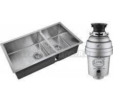 Комплект Мойка Zorg Inox R 78-2-44 + Измельчитель Inox D ZR-38 D