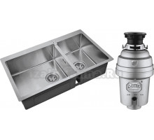 Комплект Мойка Zorg Inox R 78-2-51 L + Измельчитель Inox D ZR-56 D