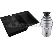 Комплект Мойка Zorg Light R 780510-L Grafit + Измельчитель Inox D ZR-38 D