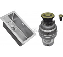 Комплект Мойка Zorg Light ZL R 230440 + Измельчитель ZR-75 D BRONZE