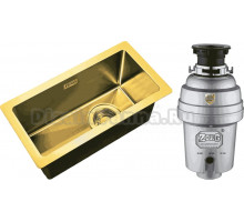 Комплект Мойка Zorg Light ZL R 230440 BRONZE + Измельчитель Inox D ZR-38 D