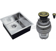 Комплект Мойка Zorg Light ZL R 440440 + Измельчитель ZR-75 D BRONZE