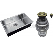 Комплект Мойка Zorg Light ZL R 740440 + Измельчитель ZR-75 D BRONZE