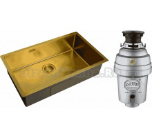Комплект Мойка Zorg Light ZL R 740440 BRONZE + Измельчитель Inox D ZR-38 D